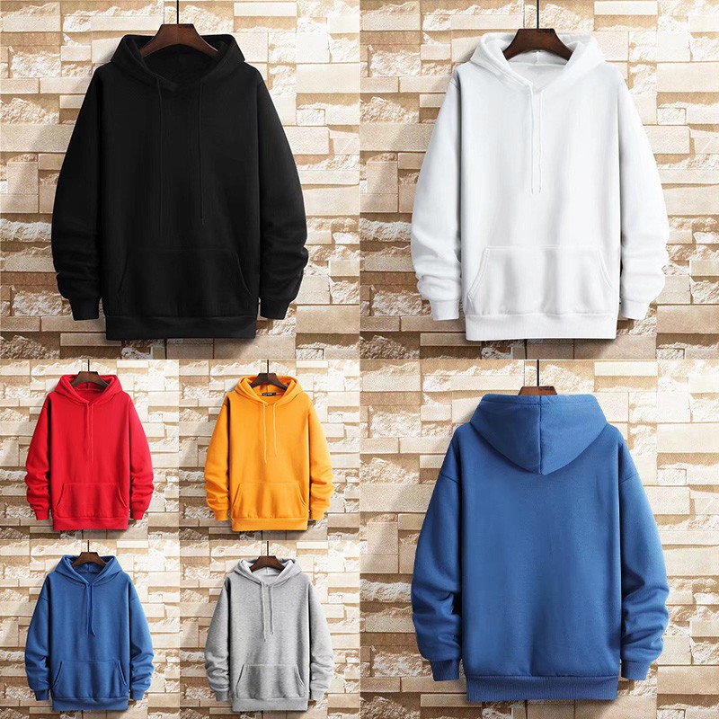 TS MEN เสื้อแขนยาวมีฮู้ด เสื้อกันหนาวมีฮู้ด ผ้าสำลี ผ้าหนาดีใส่สบาย รุ่น0078