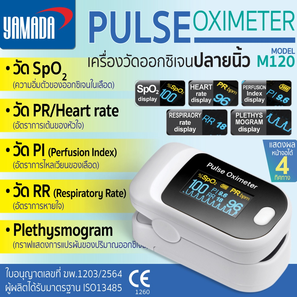 10 อันดับ เครื่องวัดออกซิเจนปลายนิ้ว ขายดีใน Shopee