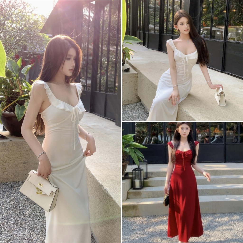10 อันดับ ชุดเดรสไปเที่ยวทะเล ขายดีใน Shopee