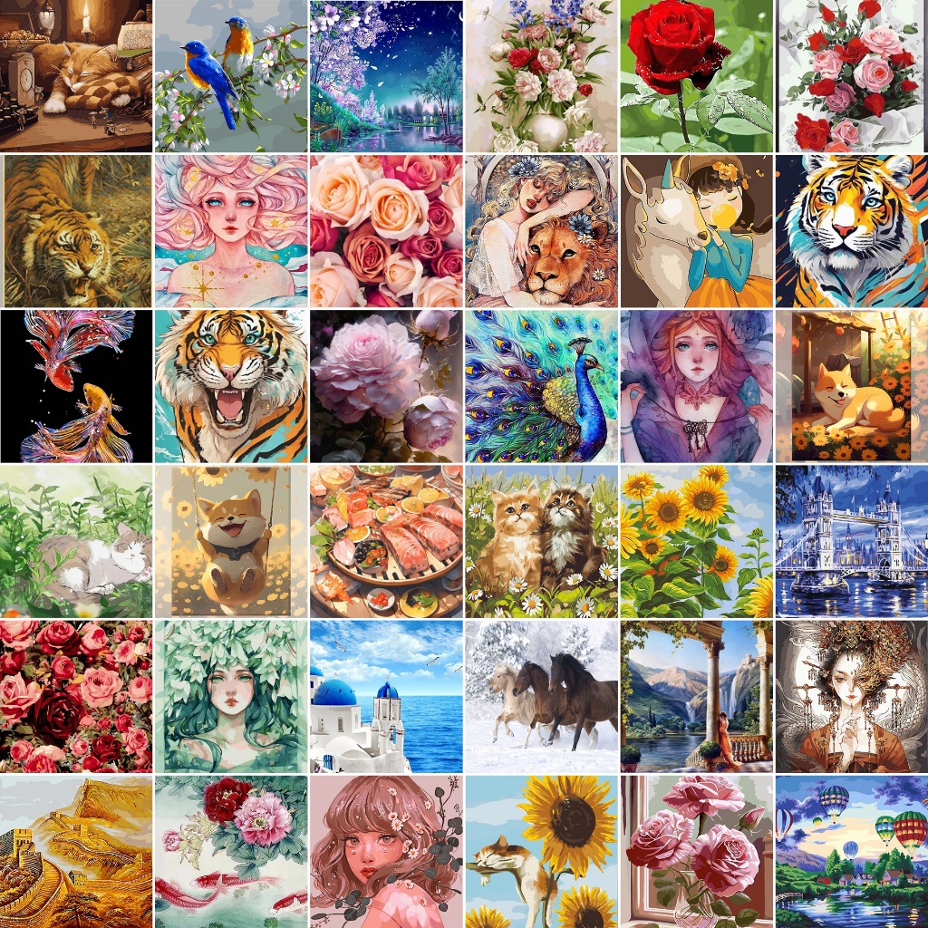 10 อันดับ ชุดระบายสีตามตัวเลข ขายดีใน Shopee