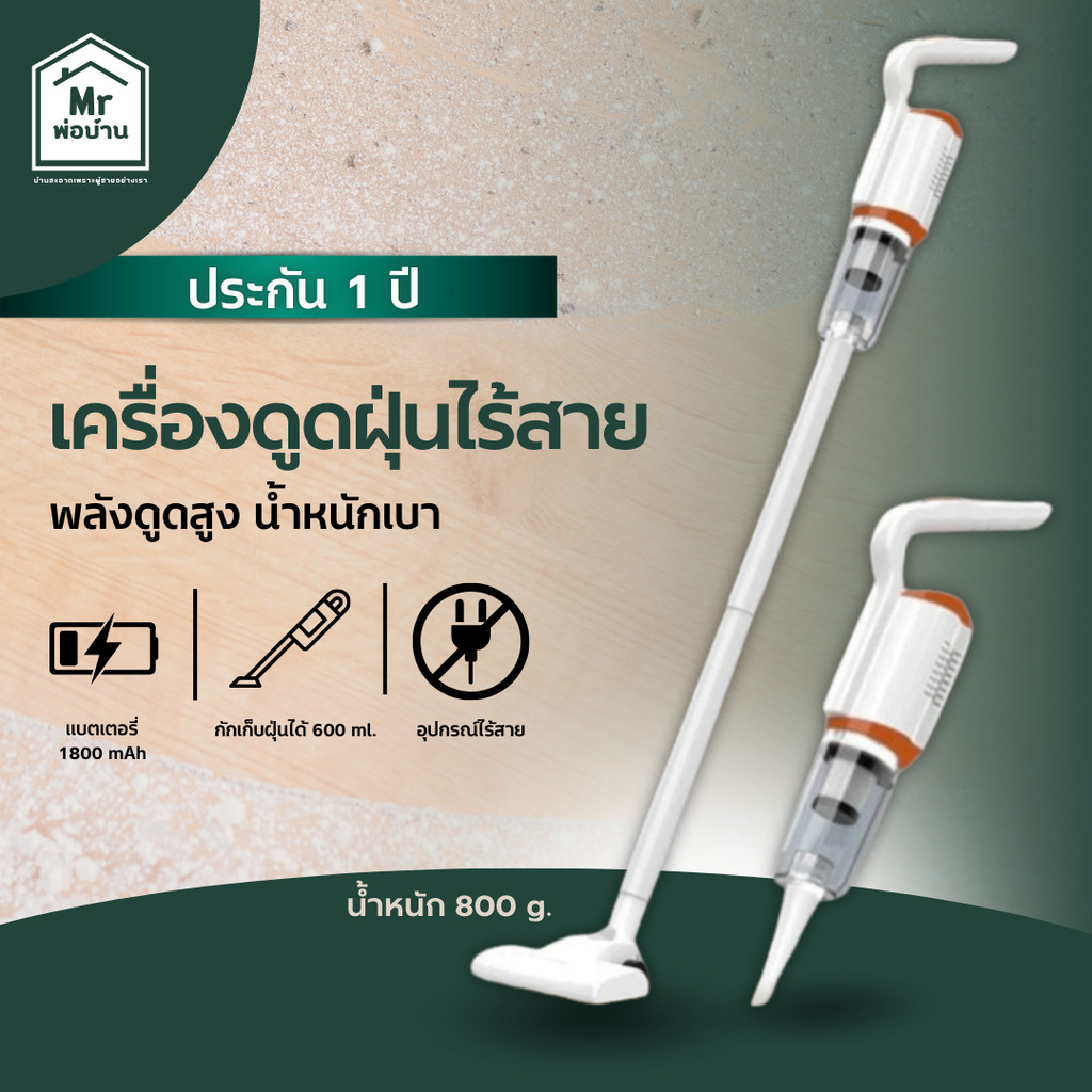 10 อันดับ เครื่องดูดฝุ่นไร้สายสำหรับคอนโด ขายดีที่สุดใน Shopee