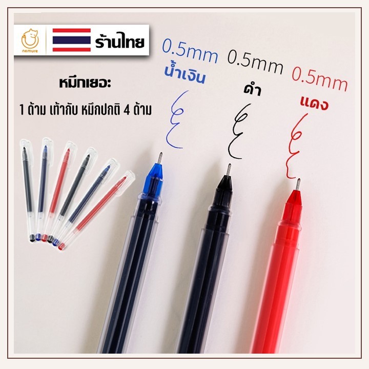 10 อันดับ ปากกาเจลเขียนลื่นสีดำ ที่ขายดีที่สุดใน Shopee
