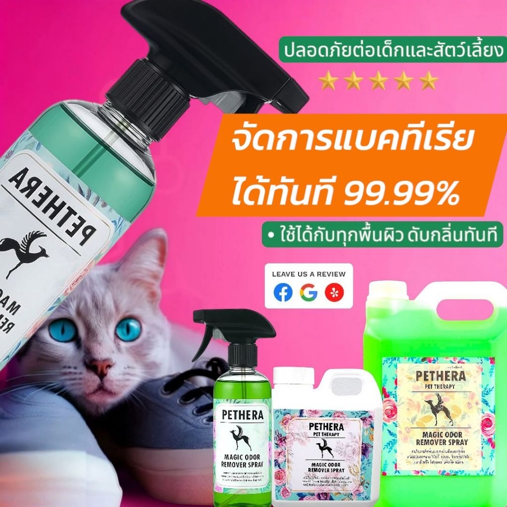 2 อันดับ สเปรย์ดับกลิ่นฉี่สัตว์เลี้ยงบนพื้น ที่ขายดีที่สุดใน Shopee